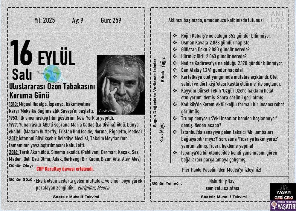 Uluslararası Ozon Tabakasını Koruma Günü 1